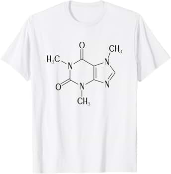 カフェイン Tシャツ Lサイズ Amazon | コーヒーカフェイン化学式 Tシャツ | Tシャツ・カットソー 通販